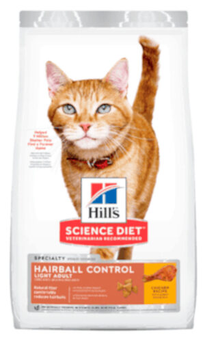 Hill's Science Diet Felino Hairball Control Light Adulto 7 Lb  (3.17 Kg)