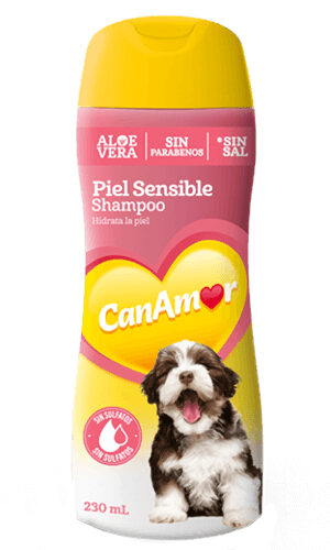 Shampoo Piel Sensible Canamor Para Perros 230 Ml