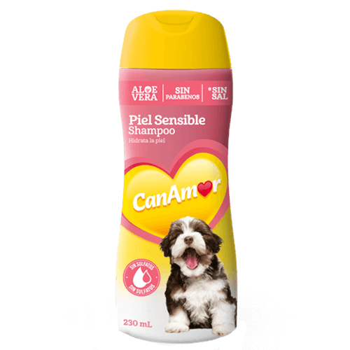 Shampoo Piel Sensible Canamor Para Perros 230 Ml