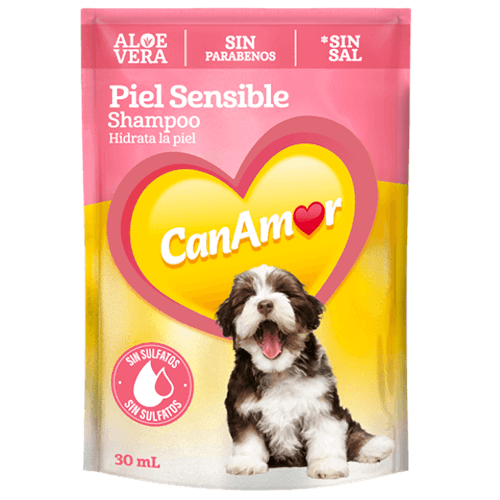 Shampoo Piel Sensible Canamor Para Perros 30 Ml