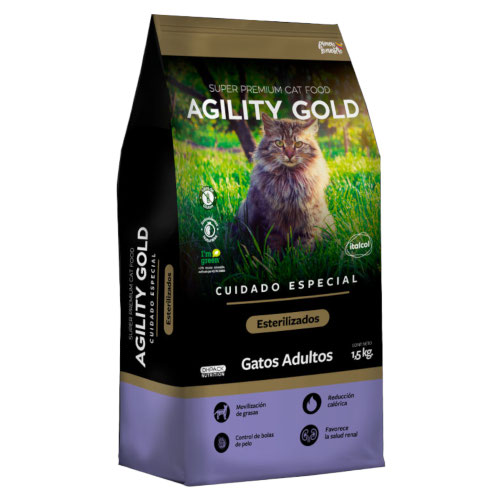 Agility Gold Gatos Esterilizados 1,5 Kg