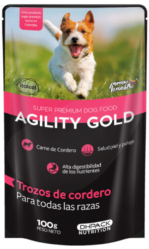 Agility Gold Trozos De Cordero 100 Gr