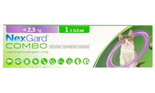 Nexgard Para Gatos Hasta  2.5 Kg  0.3 ML