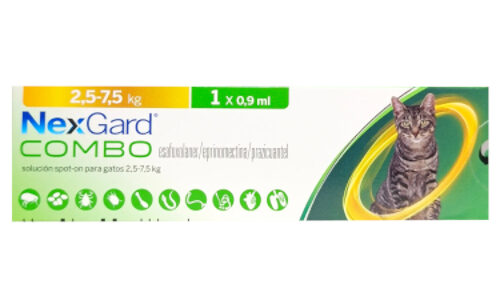 Nexgard Para Gatos  De 2.5 Kg Hasta 7.5 Kg 0.9 ML
