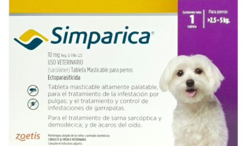 Simparica 10 Mg Para Perros De 2,5 Kg -  5 Kg