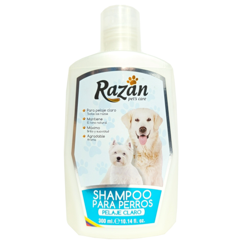Razan Shampoo Perros Pelaje Claro 300 ML