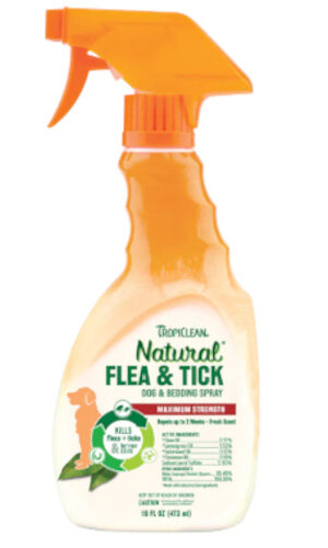 Tropiclean Pulgas Y Garrapatas Spray Narural 16 Oz