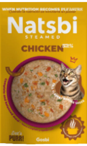 Natsbi Cat Steamed Chicken 80 Gr