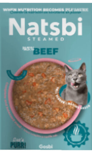Natsbi Cat Steamed Beef 80 Gr