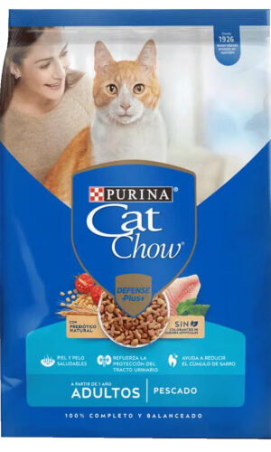 Cat Chow Adulto Pescado Defense Plus 8 Kg