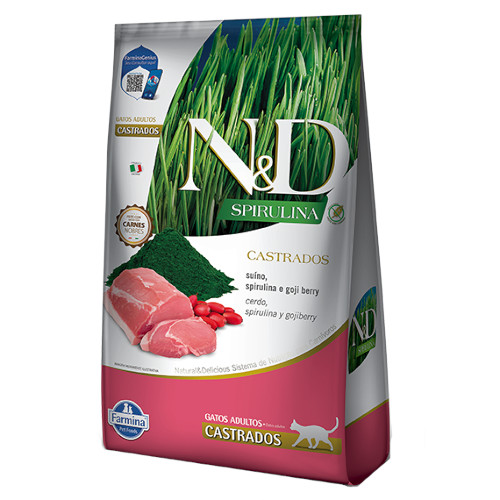Nd Spirulina Felino Adulto Castrado Suino 1.5 Kg