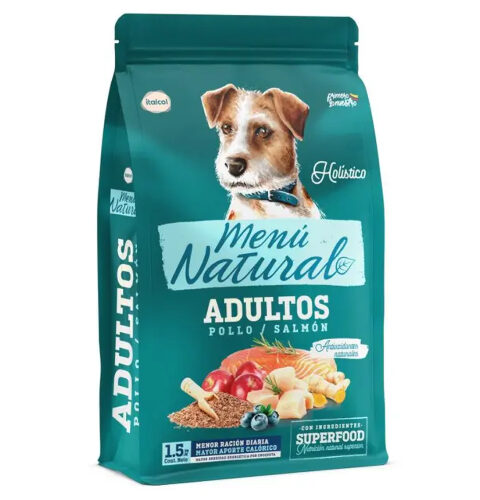 Menu Natural Adultos Pollo Salmon 3 Kg