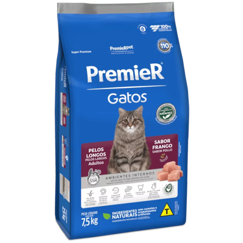 Premier Gatos Pelos Longos Pollo 1.5 Kg