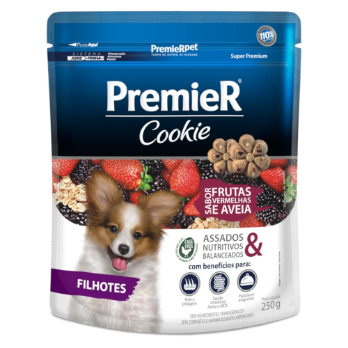 Premier Cokie Cachorro Sabor Frutas Y Avena 250 Gr