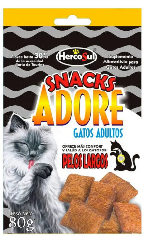 Adore Snacks Gatos Pelos Largos 80 Gr