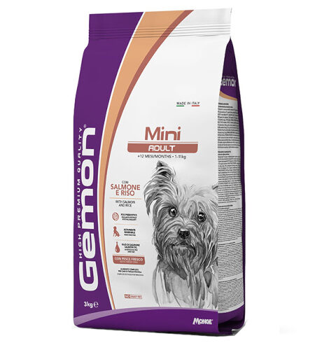 Gemon Dog Mini Adult Salmon E Rice 3 Kg